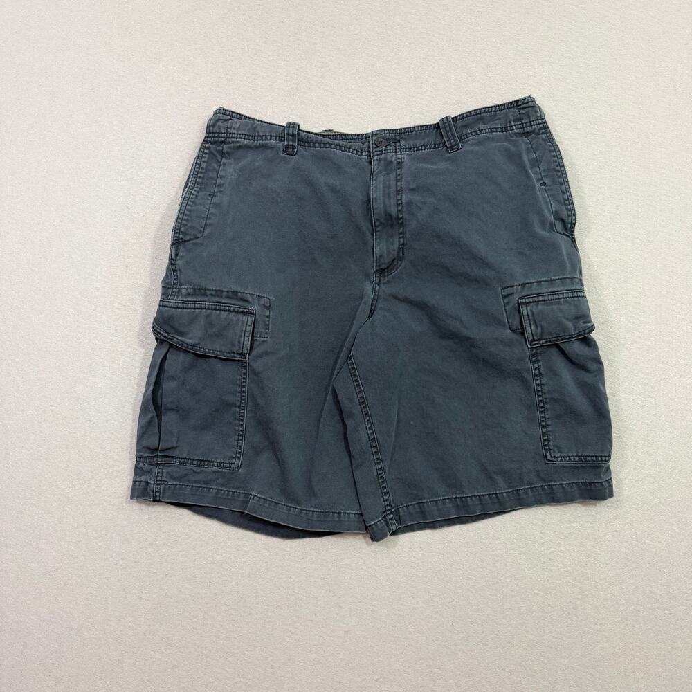 Vintage Old Navy Cargo Shorts Men's 35 Blue 11" Inseam Utility 2004 Paratrooper
